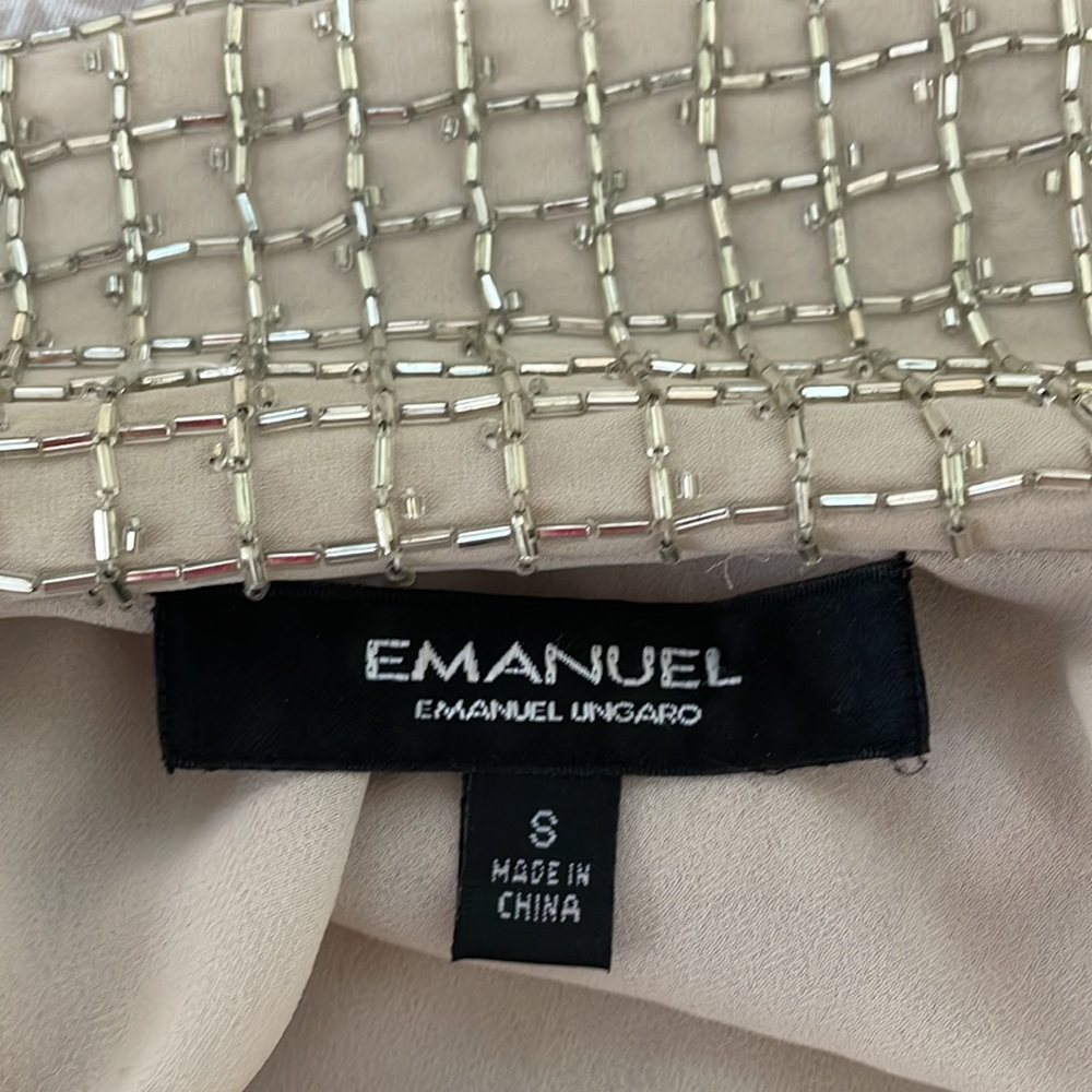 Emanuel Ungaro silk beaded evening jacket size S - Picture 8 of 13